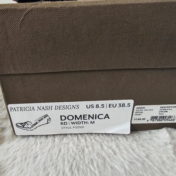 Patricia Nash Domenica Red Leather Tasseled Driving Loafer Boho Preppy 8.5 - Picture 11 of 12